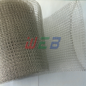 Knitted wire mesh for gas&liquid filtration