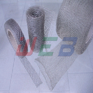 Knitted wire mesh for gas&liquid filtration